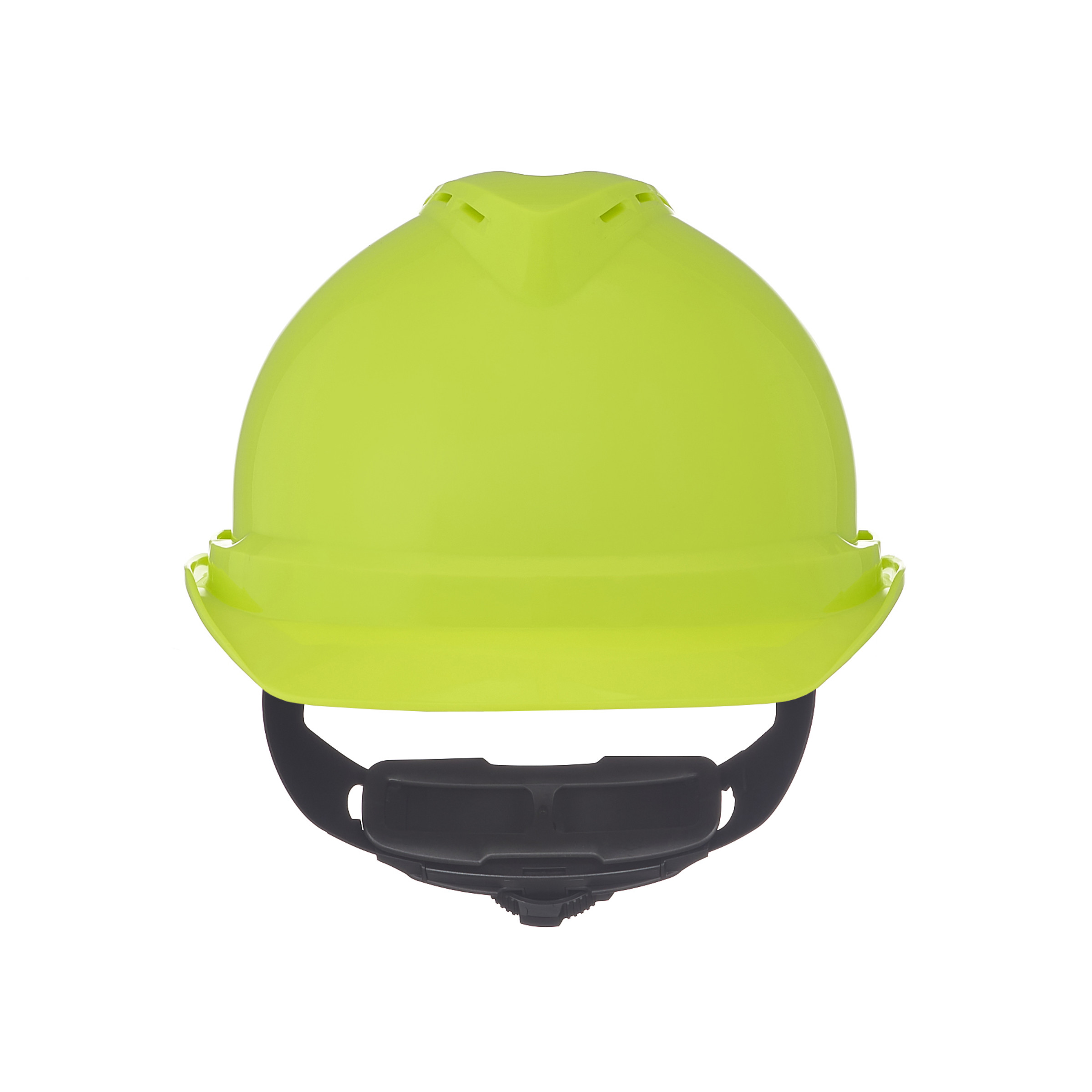 V-Gard 500 Cap, Hi-Viz Yellow-Green Vented, 4-Point Fas-Trac III